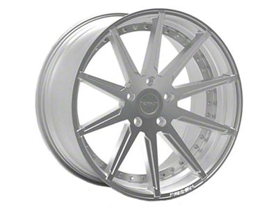 Rennen CSL-6 Silver Machined with Chrome Bolts Wheel; 20x9 (16-24 Camaro)